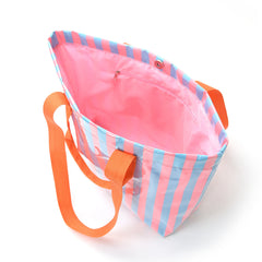 Candy Stripe PVC Tote Bag