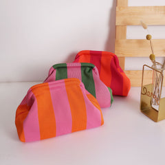 Wave Knit Clutch Bag