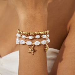 Gold Bracelet Stacks