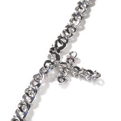 Collier Croix Floral Glacé
