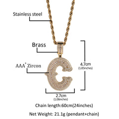 Pendentif Lettre Initiale