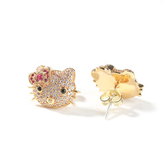 Kitty Stud Earrings