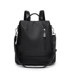 Convertible Checkered Backpack Purse — 2-in-1 Fashion Shoulder Bag