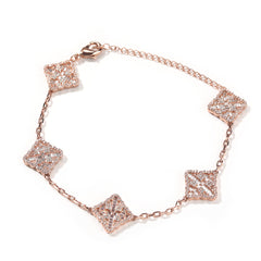 Bracelet Ajustable à Quatre Feuilles