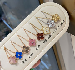 CZ Clover Pendant Necklace