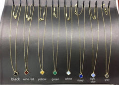 Clover Motif Pendant Necklaces-small size