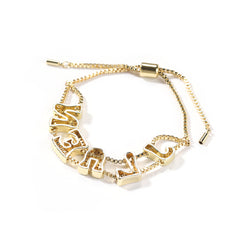 Bracelet pavé ajustable personnalisé