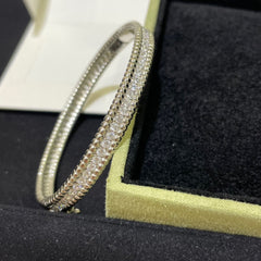 CZ Pavé Perlée Bangle