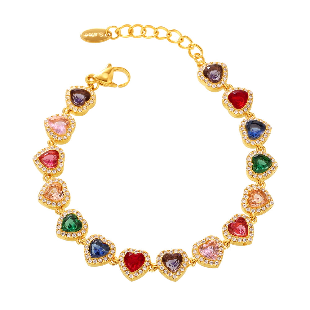 Reverse Heart Adjustable Bracelet