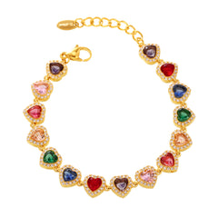 Reverse Heart Adjustable Bracelet