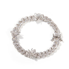 Cuban Link Butterfly Bracelet