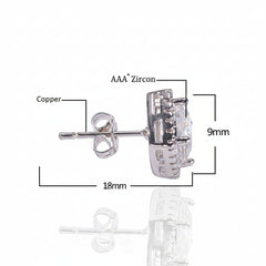 Carrées Stud Earrings