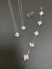 Guilloché Clover Jewelry Set