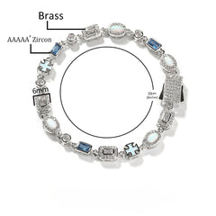 Blue Ice Multi-Stone Bracelet